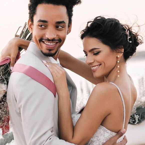 Gold Plated Pearl Drop Earrings Dangle Bridal Prom Jewelry for Women - Picture 5 of 9